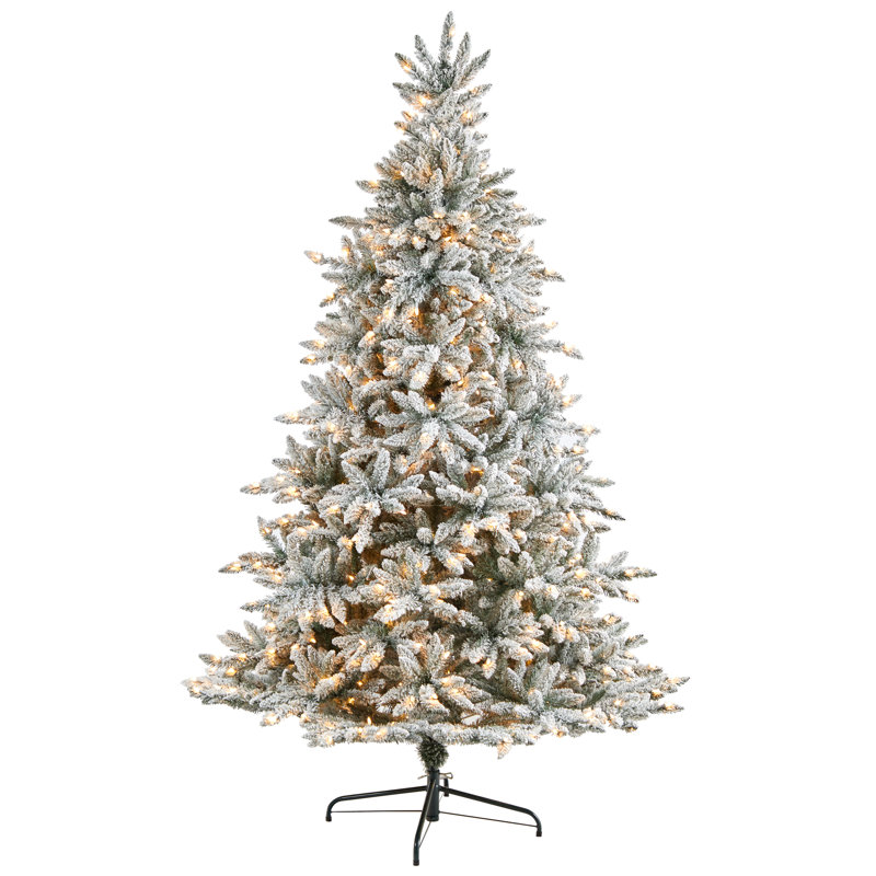 Lighted Artificial Christmas Tree, 8' H