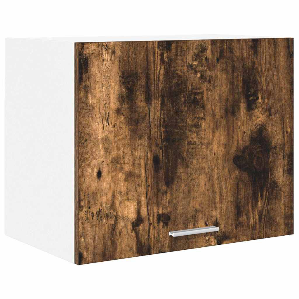 Vidaxl Hanging Cabinet Riga Black Oak And White 40 X 31 X 40 Cm