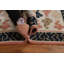 Tapis de couloir oriental unique à motif géométrique noué à la main 2 pi 11 po x 11 pi 8 po
