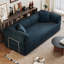 Canapé à compression de 78,8 po, canapé-lit convertible au sol avec accoudoirs avec dossier coussiné, canapé-lit à futon confortable, canapé modulaire désossé Loveseat, tissu en velours côtelé, pour le salon, la chambre à coucher-2019780875