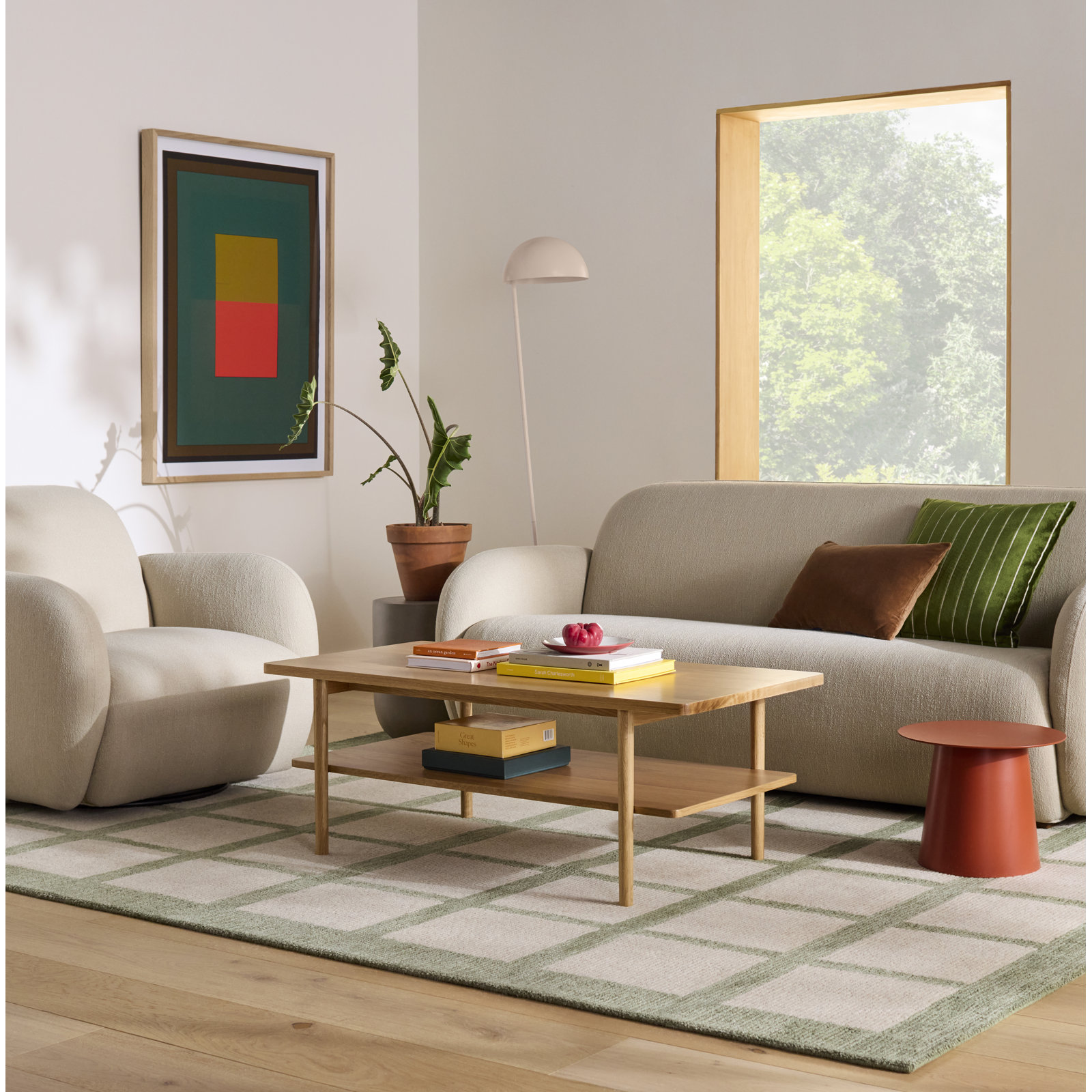 Parina Hand-Tufted Wool Rug, Rectangle 7'9" x 9'9"