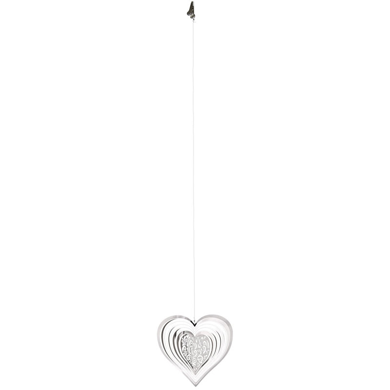 Figurine suspendue cœur chatoyant