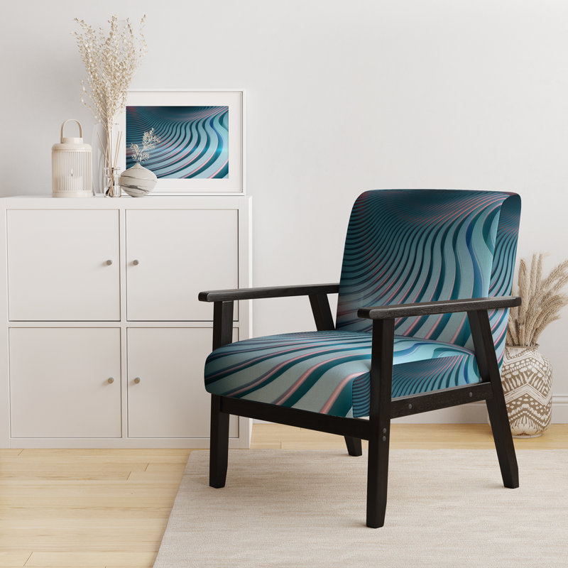 Vibrant Curve Design Ii - Chaise d'appoint rembourrée et fauteuil moderne