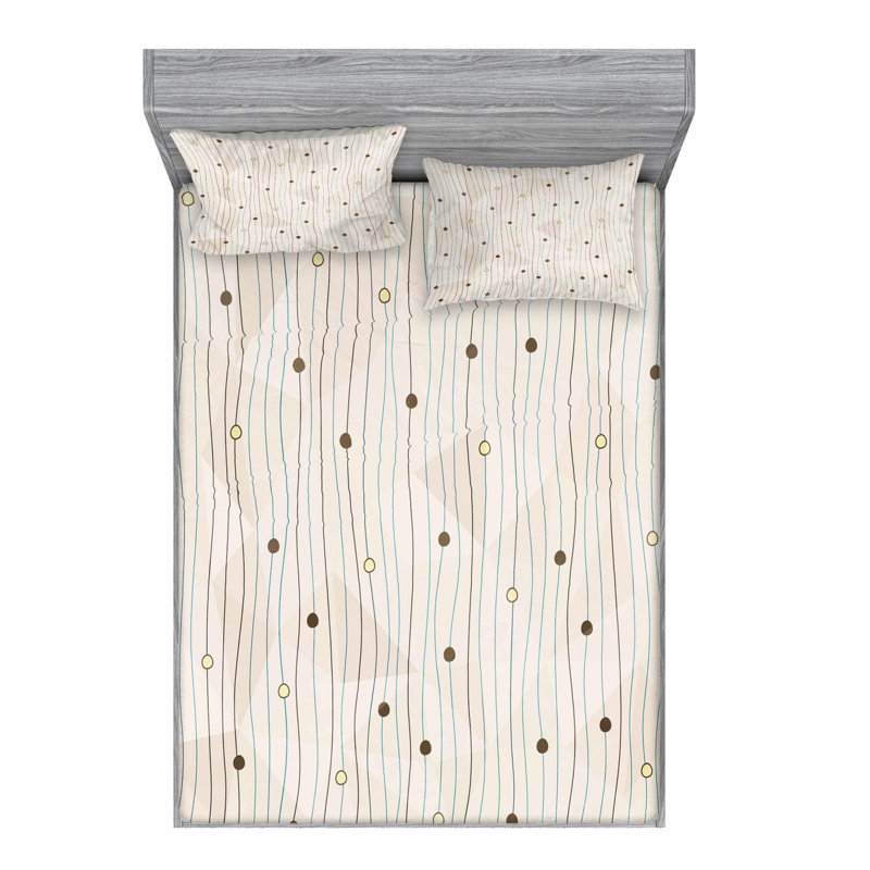 Microfiber Sheet Set, Queen Sheet Set with Fitted Sheet