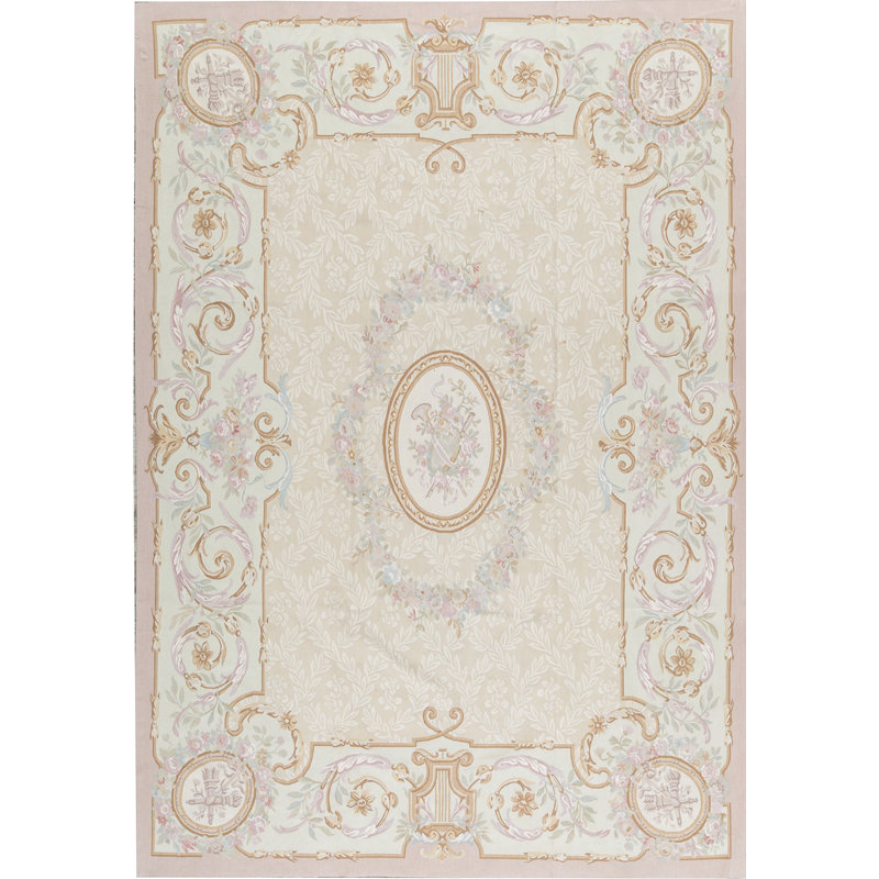 Aubusson Renaissance Wool Oriental Area Rug