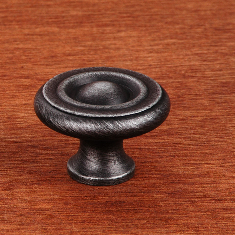 CK Series 1 1/2" Diameter Mushroom Knob, Large, Distressed Nickel