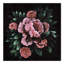 «Dark Moody Florals» - peinture sur toile tendue