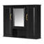 Armoire à pharmacie 36 po, armoire de rangement murale pour salle de bain, armoire murale moderne avec miroir, armoire à miroir avec 3 portes (meuble-lavabo non inclus)-481469124