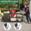 Table de barbecue d'extérieur pour gros œuf vert