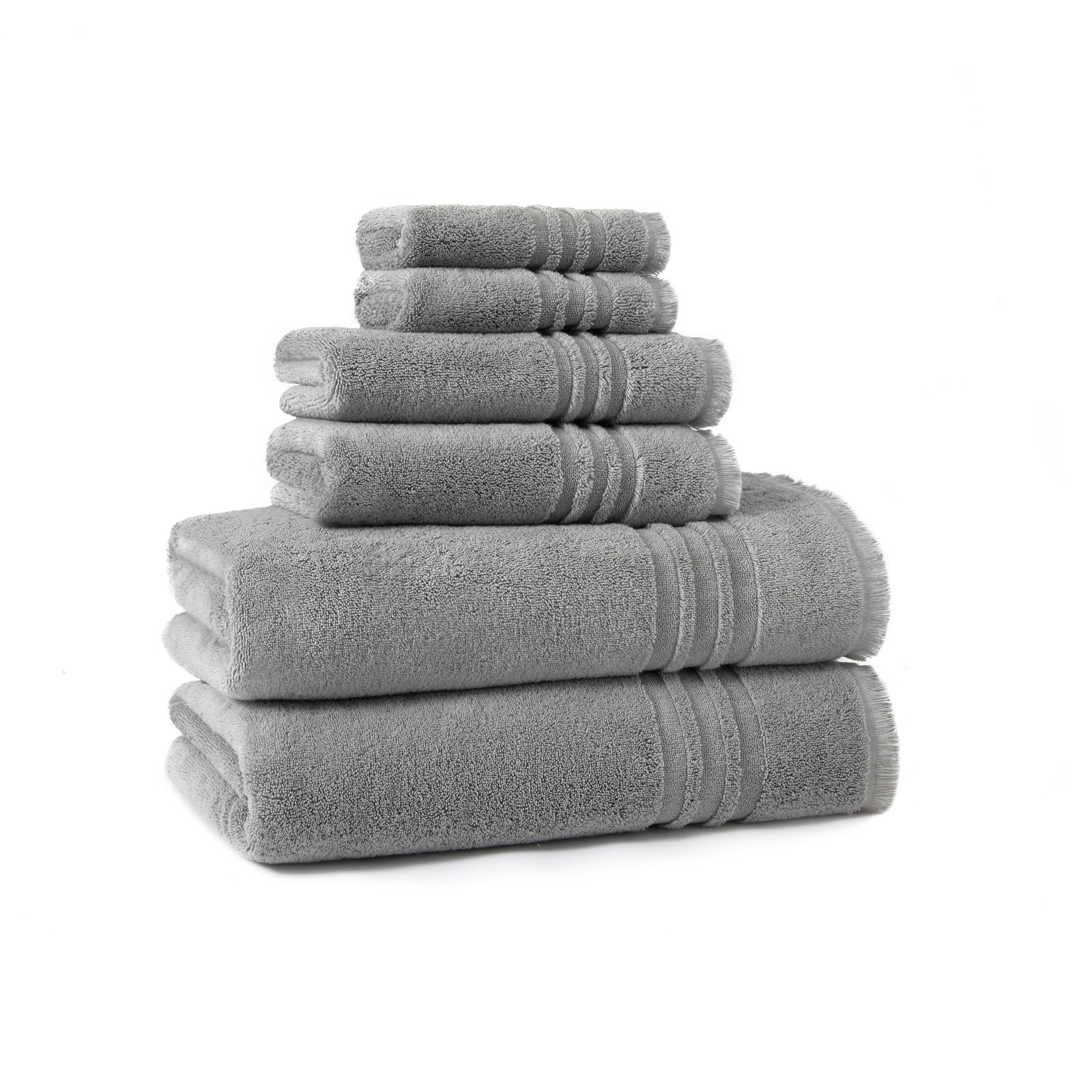 Turkish Cotton Bath Towel, Gray