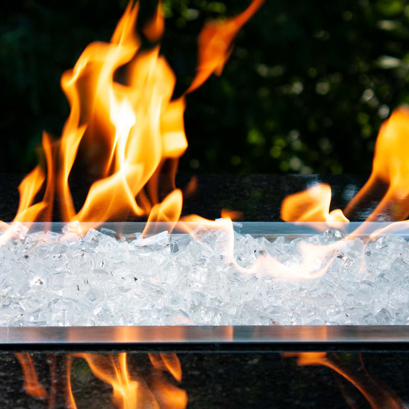 Ultra Clear Tempered Fire Glass in Diamond Starlight, 10 Pound Jar