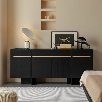 Modern Black Sideboard with Sleek Storage Space