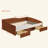 Upholstered Daybed Frame with 2 Storage Drawers