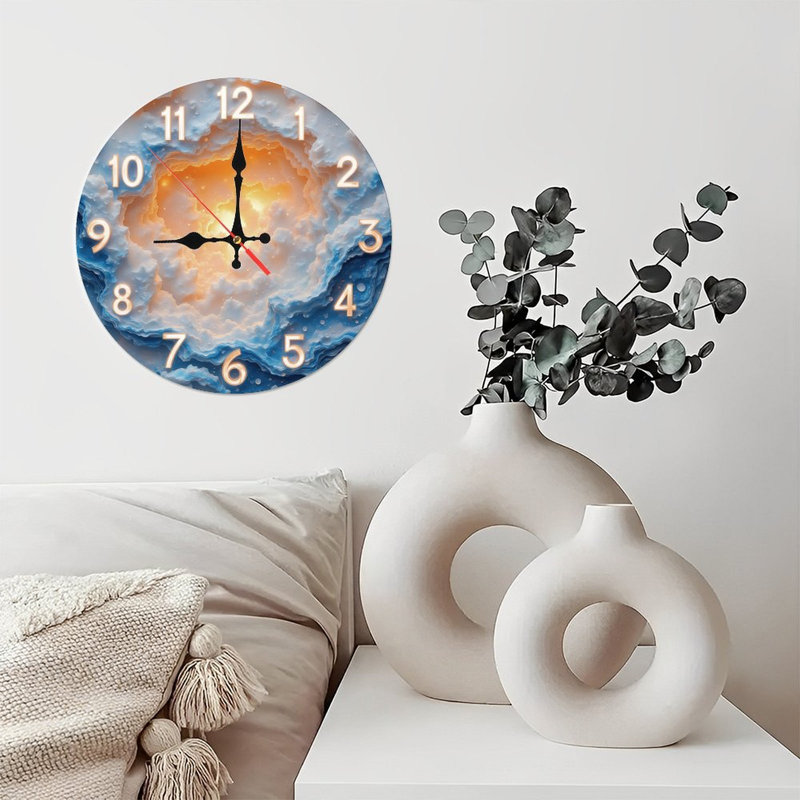 Horloge de nuage éthéré