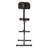 Backed Adjustable Height Active Stool with Removable Casters/Wheels