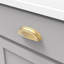 Poignée coupelle American Diner Collection - 3 po et 3-3 / 4 po Poignée d'armoire en laiton doré brossé - Quincaillerie transitionnelle et traditionnelle pour tiroirs et armoires-95768150