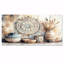 «Blue Brown Native Art Pottery Serenity - Boho Pottery», ensemble de reproductions d'art mural-1963115611