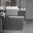 12" Rough-In Gray Fully Automatic Siphonic Smart Toilet featuring sensor auto lid opening, night light, adjustable temperature and aroma diffuser function