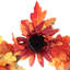 Lighted Faux Sunflower Swag with Lights
