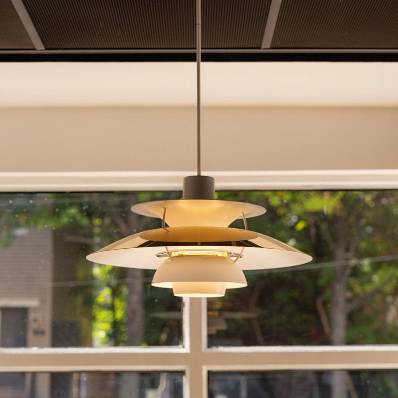 PH 5 1 - Light Pendant, Brass, 10.5" H x 19.5" W x 19.5" D