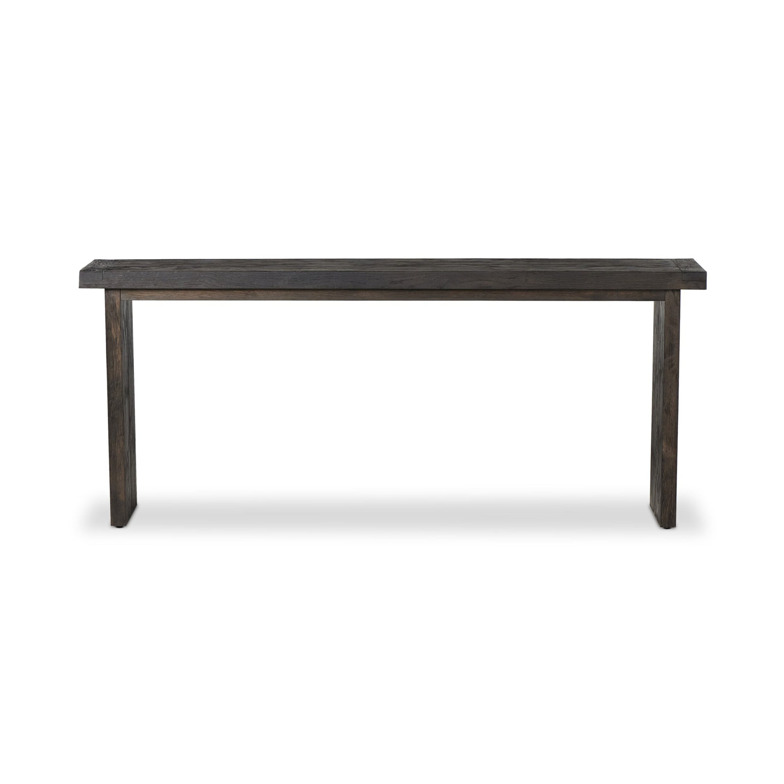 Nemo Console Table, Worn Black Oak