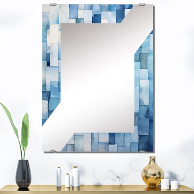 Miroir mural décoratif à carreaux abstraits Rascon MIR136409
