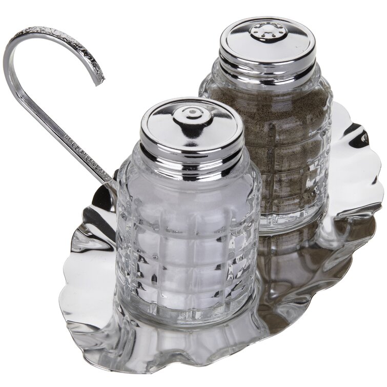 Trudeau Salt & Pepper Shaker Set, 4.5-in, 2-pc, Red