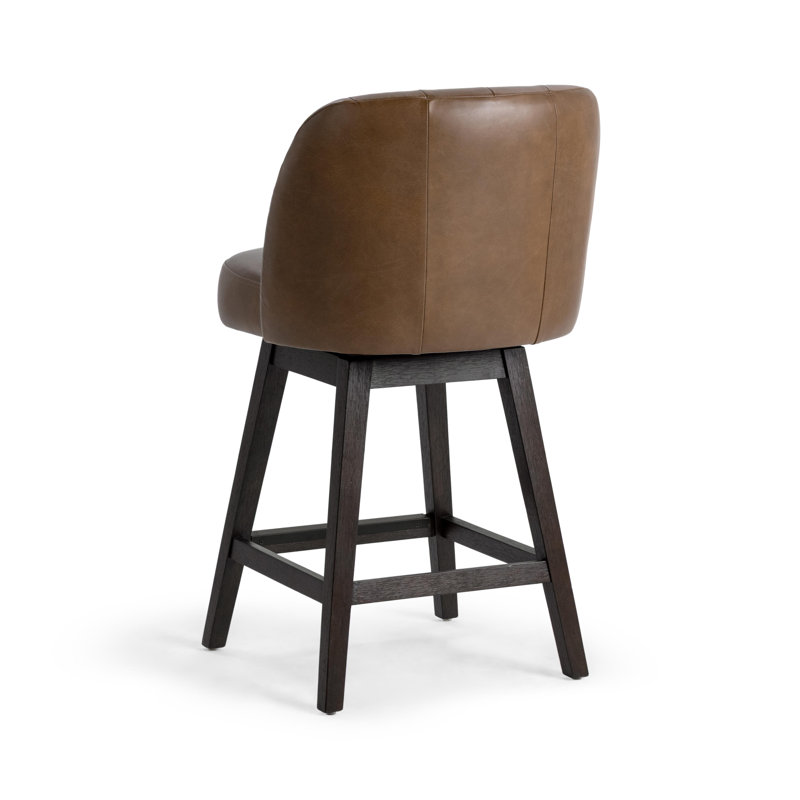 Della Upholstered Stool with Solid Wood Frame