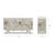 69" Hand Painted Lacquered Credenza