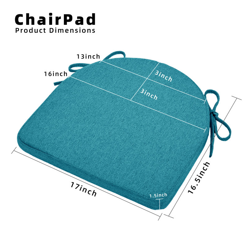 Coussin de chaise d'intérieur, Bleu sarcelle