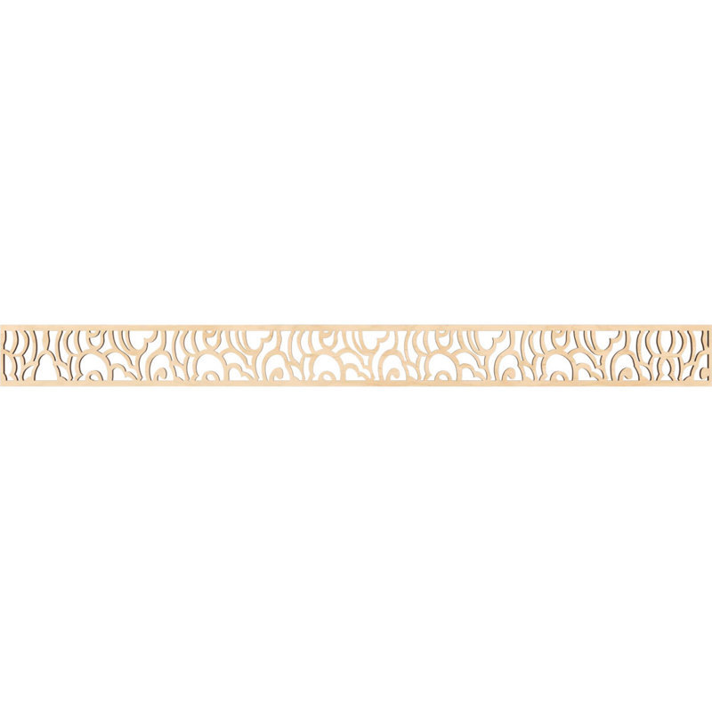 Moulure de panneau Springfield, H 4 po x l 46,375 po x P 0,25 po, Bouleau