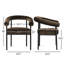 4 chaises de salle à manger en velours 4 pièces-109764432