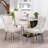 Dining Chairs, Upholstered High-end Tufted Dining Room Chair with Nailhead Back Ring-178148665-178148646-188948057