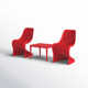 Nassau 2 Person Seating Set