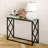 Glass Top Console Table-2042320516