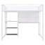 Lit mezzanine avec bureau et tableau blanc, lit mezzanine en métal avec 3 tablettes et échelle, cadre de lit-1066287316-1066287317