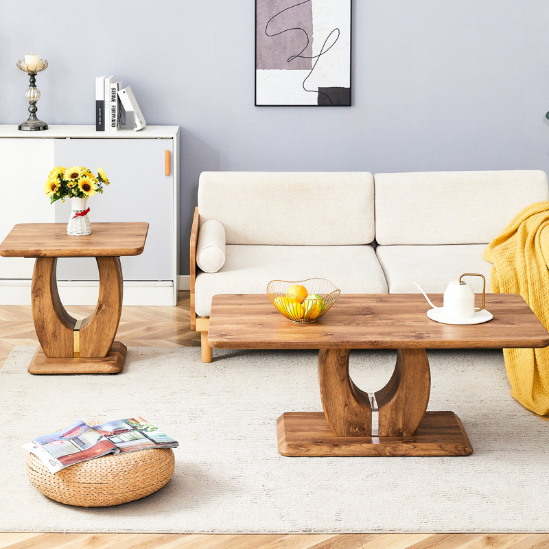 Wood Coffee Tables - Square And Rectangular, Luxury Decoration Table In Wood Look & Versatile Style
