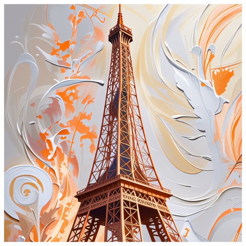 Eiffel Tower Fleece Throw Blanket - Architecture Throws for Sofas or Beds, 50in W x 60in H