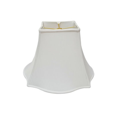 Royal Designs, Inc. BSO-702-12WH Fancy Square Bell Basic Lamp Shade, 5 x 12 x 9.75, White