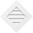 Ekena Millwork 42'' W PVC Wall Vent Cover-43313477