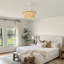 Ventilateur de plafond 20 po avec pales rétractables et pales en bois Boho-131365582