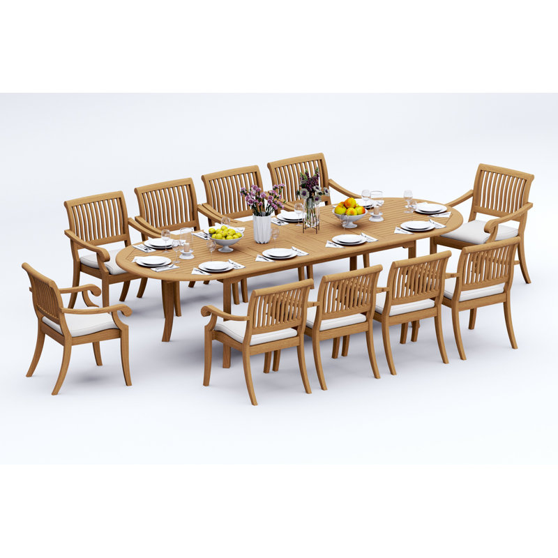 Arbor Outdoor 11 - Piece Teak Dining Set