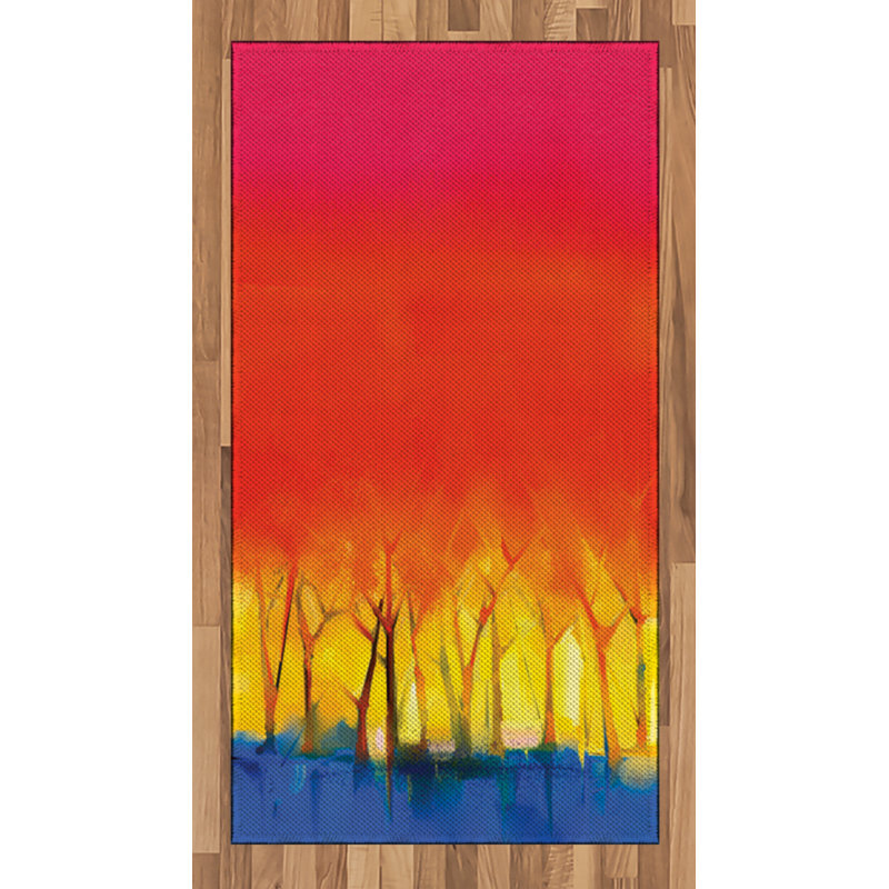 Tapis décoratif à longs poils en fibre de polyester à haute densité Fantasy, Rectangle 2 pi 7 po x 5 pi