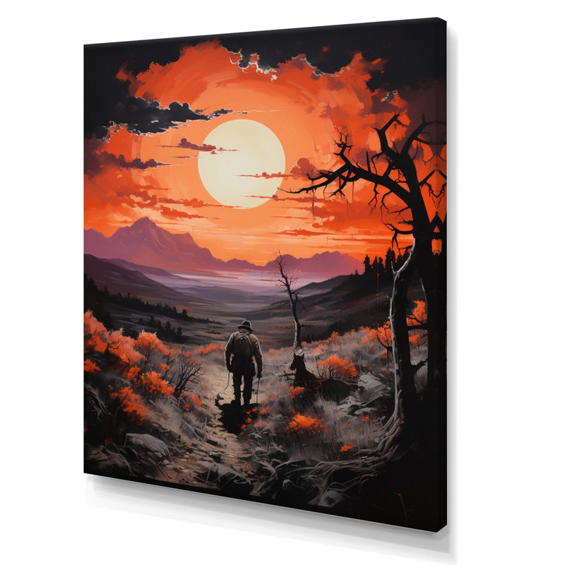 Western Rugged Sunset I, reproduction d'art sur toile, Toile tendue, H 20 po x l 12 po x P 1 po