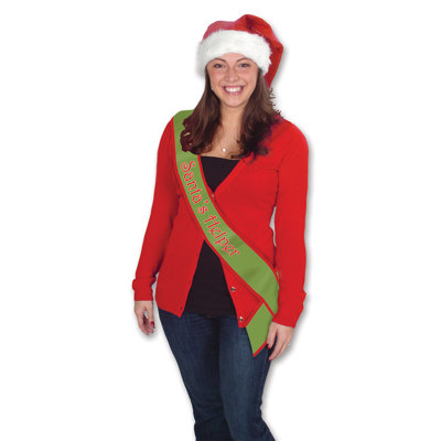 Ceinture de Noël en satin