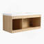 48" Wall-Mounted Bathroom Vanity with Resin Sink, 3-Soft Closing Door, Original Oak, Plywood  (KD-PACKING)