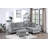 Contemporary Style 3Pc Sectional Set Right Arm Chaise Left Arm Sofa W/ Usb Port Storage Ottoman Throw Pillow Wooden Legs Primary Living Room-162425909