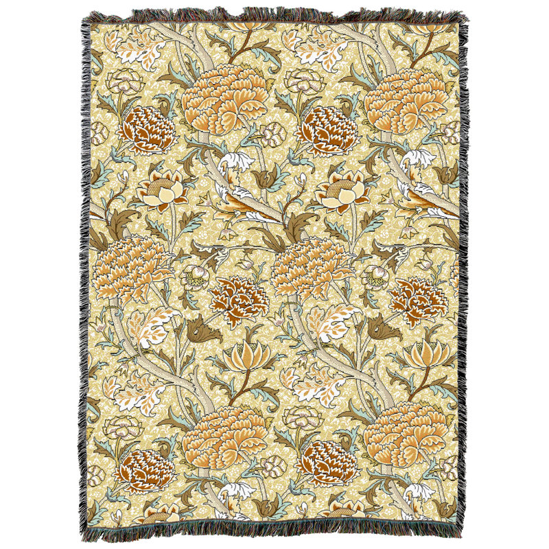 Couverture caramel écossais Pure Morris Weavers de William Morris, L 60 po x L 80 po, Caramel écossais