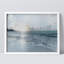 «Sunrise Duotone Blue Orange Ocean Wave Beach Shore Nautical Marine Life» sur papier-98266274-98266275