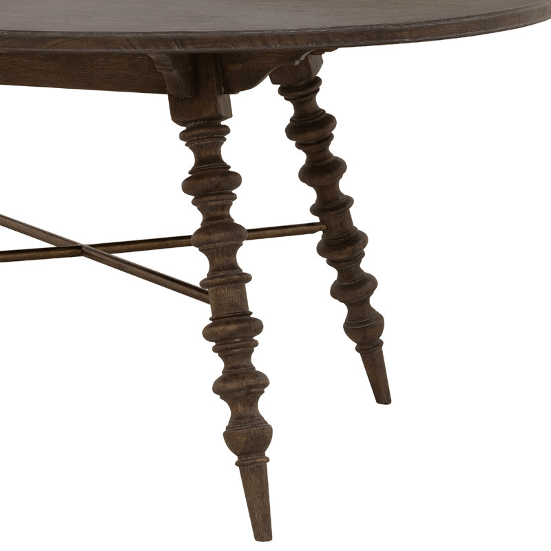 Revival Row 60" Round Brown Wood Bar Height Table